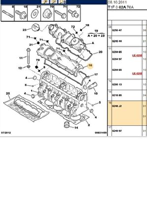 Külbütör Kapak Partner M49 M59 Jumpy 1-2  (0248J2)