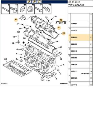 Subap Kapak DW8 Partner Expert Berlingo Jumpy Scudo (0248G3)