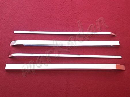 DB Chrome Fiat Fiorino Sürgülü Kapı Çıta Nikelajı 2008 Sonrası 4 Parça P.Çelik