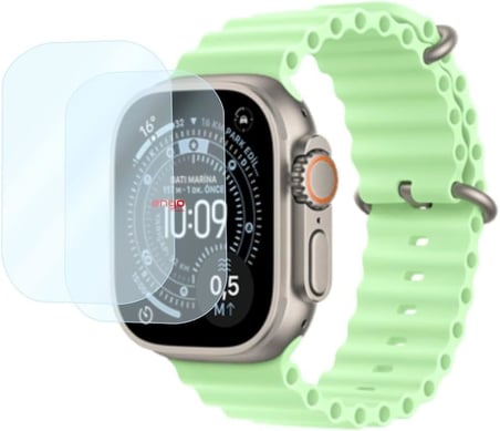 Engo Apple Watch Ultra 3 49mm İle Uyumlu Ekran Koruyucu Çizilmeye Dayanıklı Akıllı Saat Koruması, 9h Temperli Kırılmaz Esnek Nano Cam, Hd Şeffaf 2 Adet
