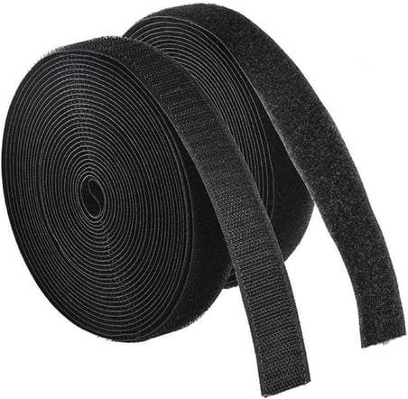 Dünya Magnet 5 Metre - Şerit Cırt Bant, En: 2 Cm, Siyah, Natural, Dişi-Erkek Takım, Cırt Cırtlı Bant