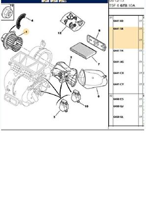 Kalorifer Motoru C4 307 (343515-644156)