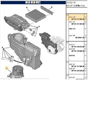 Kalorifer Motoru 1,3 (343375-6441AN-1611726480)