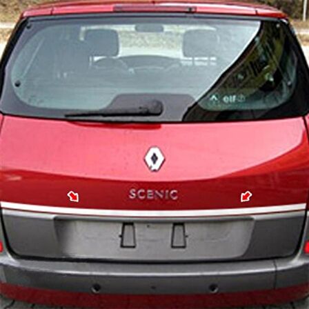 DB Chrome Renault Scenic 2 Krom Bagaj Çıtası 2003-2009 P.Çelik