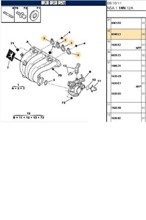 Emme Manifold Contası XU10 (0348L3)