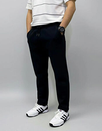 Kışlık 3 İp Şardonlu Düz Paça Tam Kalıp Eşofman Altı