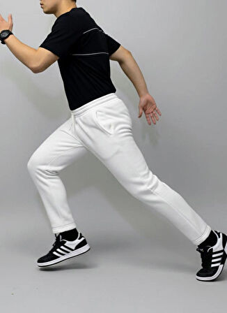 Kışlık 3 İp Şardonlu Düz Paça Tam Kalıp Eşofman Altı