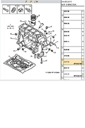 Krank Civatası 206 307 407 C4 C5 Boxer Partner (012740)