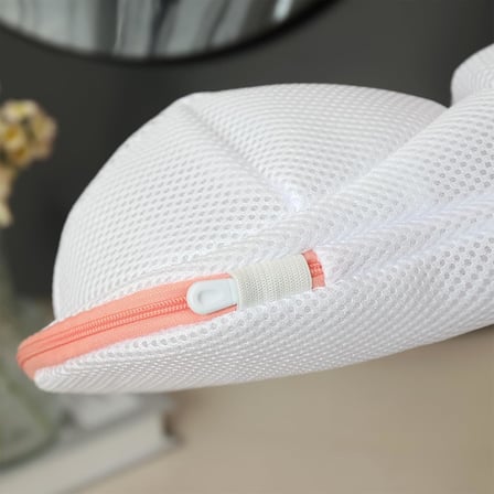 Lotus Yükseltilmiş Sütyen Yıkama Torbası – Sütyenleri Koruyan Kalın File Fermuarlı Torba