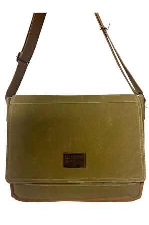 Vintage Su Geçirmez Salaş Kanvas Unisex Postacı Günlük Okul Laptop Omuz Çantası 32x40cm