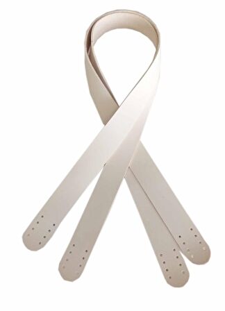 70x2.4 cm, Tek Kat Suni Deri Krem Renk Çift Sap