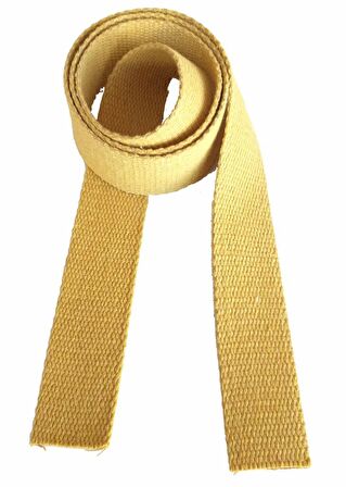 4 Cm Pamuklu Kolon 1 Metre Hardal Sarı