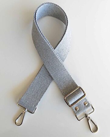 Pamuklu Kolon 120x4 Cm Gümüş Metal Gri Renk