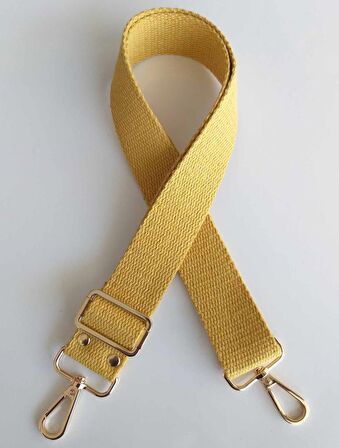 Pamuklu Kolon 120x4 Cm Light Gold Metal Hardal Sarı