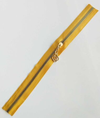 Başlıklı Fermuar 40 cm Light Gold Metal Hardal