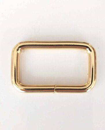 Dikdörtgen Halka 4 cm Light Gold
