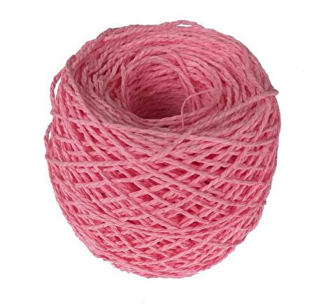 Sarılmış Kağıt İp Mercan Renk 100 Gram