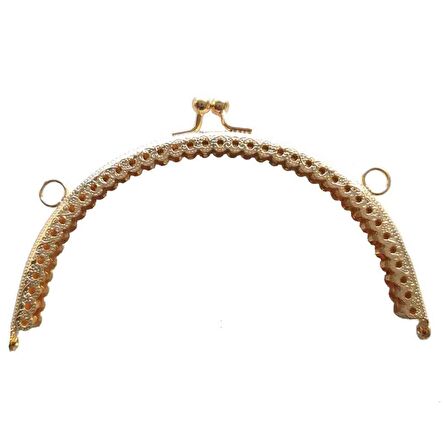 Oval Cüzdan Klipsi 16 Cm Light Gold Renk