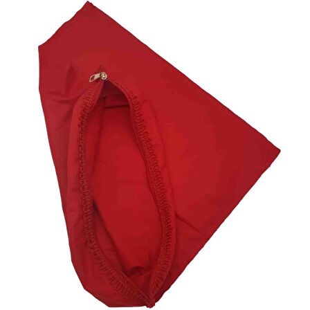 Kırımızı Renk 45x45 cm, Dikilmiş Halde, Fermuarlı  Astar