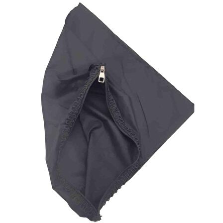 Siyah Renk 45x45 cm, Dikilmiş Halde, Fermuarlı  Astar