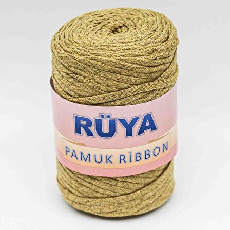 Hardal Sarı Renk Pamuk Ribbon No:4