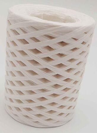 Yeni İthal Rafya İp 100 gr Beyaz (G14)