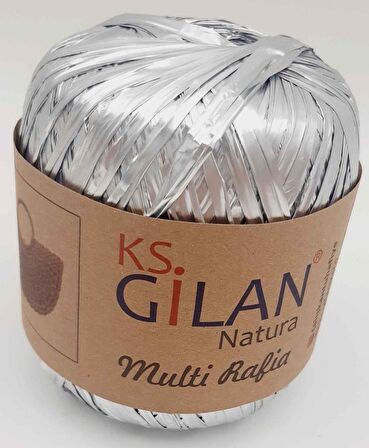 Parlak Rafya Gümüş  Renk No:7