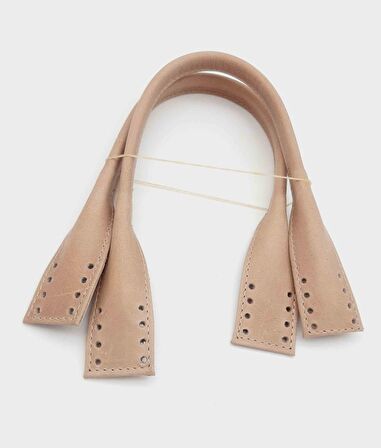 Gerçek Deri Kısa Pelikan Model Çanta Sapı Vizon Renk