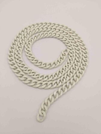 Renkli Metal Zincir Buz Beyazı 120 Cm