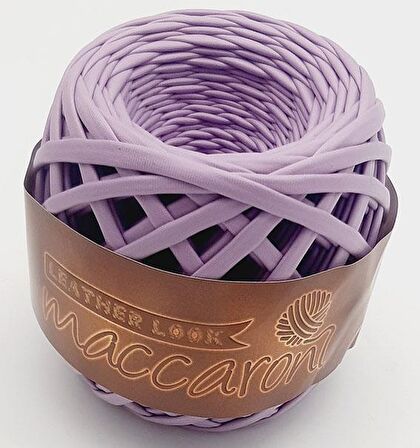 Lila Renk Maccaroni Deri İp
