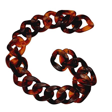 45cm Akrilik Leopar Desenli Çanta Zinciri