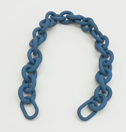 48 cm İndigo Renk Buzlu (Mat) Zincir