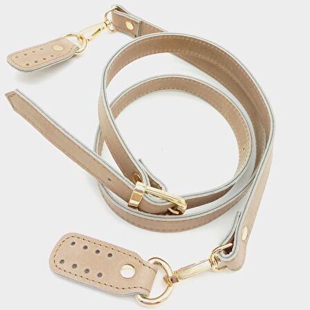 Gerçek Deri Çift Kat Dikişli Uzun Sap Vizon