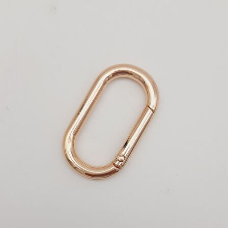 Light Gold Büyük Boy Ovalize Yaylı Halka