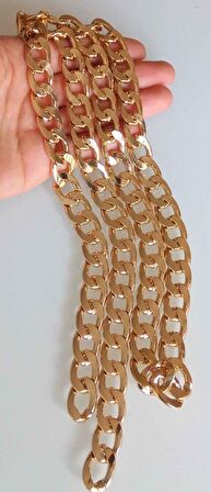 Light Gold Renk Klasik Çanta Zinciri 120 Cm