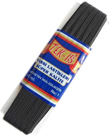 Lastik Siyah Yassı No:1