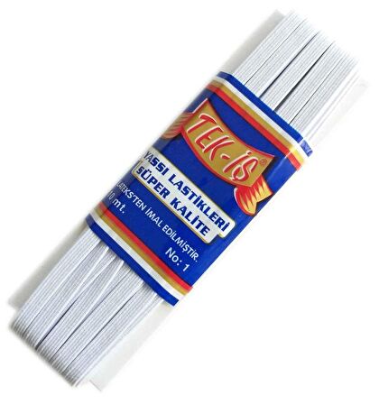 Lastik Beyaz Yassı No:1