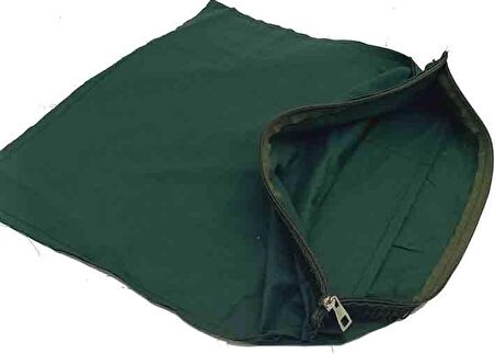 43X43 Cm Dikilmiş Fermuarlı Astar Koyu Yeşil