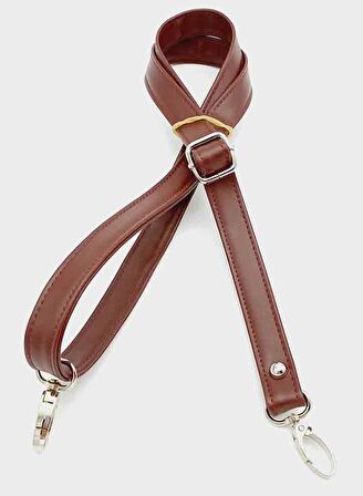 Bordo 125X2 Cm Çanta Sapı Sürgütlü Gümüş Metal