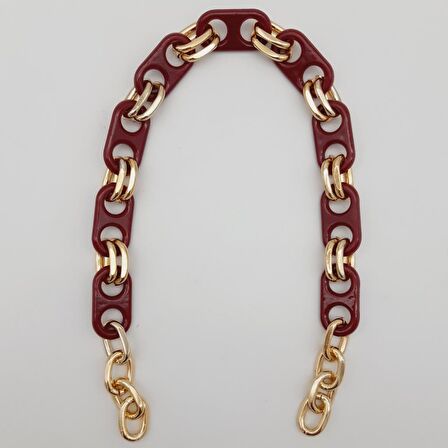 42 Cm Akrilik Görünümlü Bordo Plastik Zincir Köprü Model