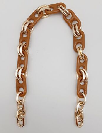 42 Cm Akrilik Görünümlü Sütlü Kahve Plastik Zincir Köprü Model