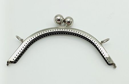 20 Cm Metal Toplu Gümüş Renk Çanta Klipsi