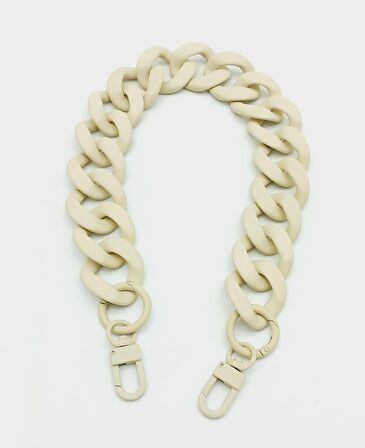 50x3.3 cm Krem Renk Buzlu (Mat) Zincir