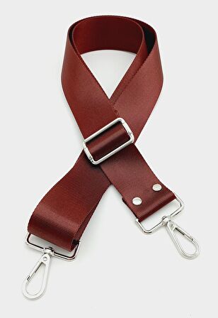 Polyester Kolon 120X4 Cm Bordo Gümüş Metalli