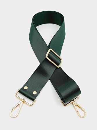 Polyester Kolon 120X4 Cm Ördek Yeşili Light Gold Metalli