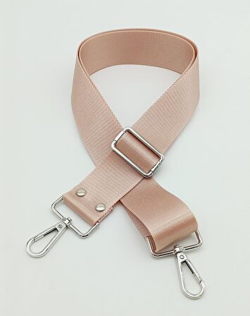 Polyester Kolon 120X4 Cm Pudra Gümüş Metalli