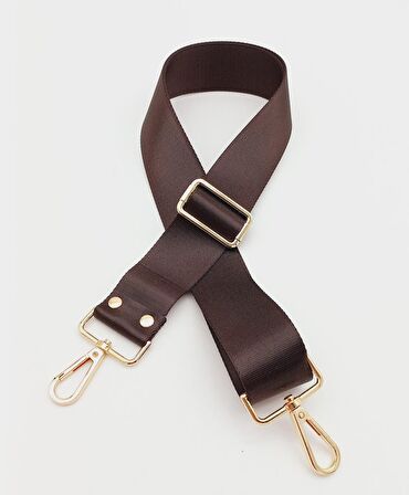 Polyester Kolon 120X4 Cm Kahverengi Light Gold Metalli