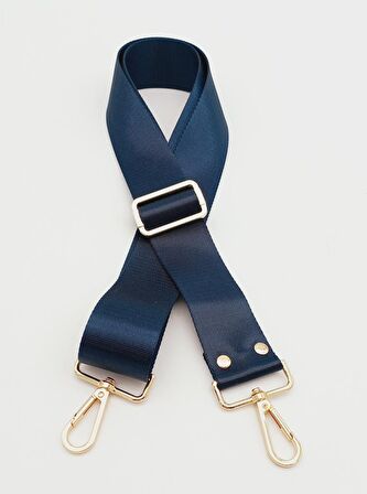 Polyester Kolon 120X4 Cm Lacivert Light Gold Metalli