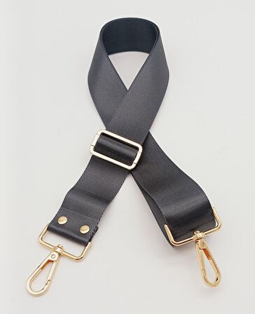 Polyester Kolon 120X4 Cm Gri Light Gold Metalli