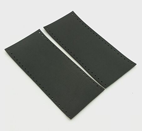 Suni Deri Tutma Sapı Siyah Simit Sap 17x7.5 Cm